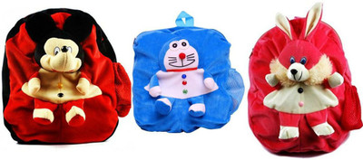 MGP Creation Exclusive Combo of Micky, Rabbit & Blue kids School Bag - 14 inch(Multicolor)