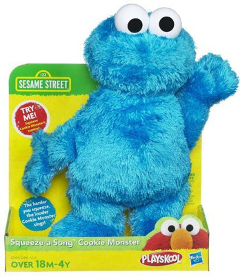 

Sesame Street Squeeze A Song Cookie Monster - 14 inch(Blue)