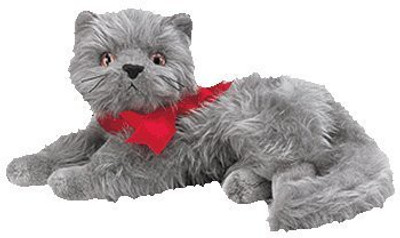 

TY Beanie Babies Beani The Gray Cat - 9 inch(Grey)