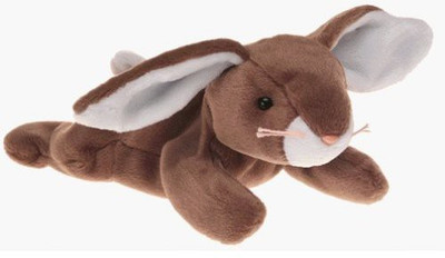 

TY Beanie Babies Ears The Rabbit Mwmt - 10 inch(Brown)