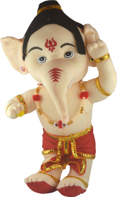 

Shop4everything Ganesh Ji with Soft Cotton - 38 cm(Multicolor)