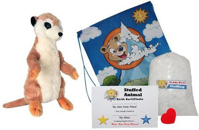 

Stuffems Toy Shop Make Your Own Animal "Sherlock The Meerkat" No Sew Kit - 6 inch(Brown)