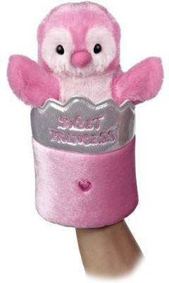 

Aurora World Popup Pink Penguin Plush Puppet11" Tall(Pink)