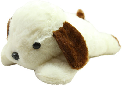 

Tickles Laying Dog - 28 cm(White)