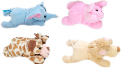 

Skylofts Cute Plush Fridge Magnet Puppet Toys for kids - 13 cm(Multicolor)