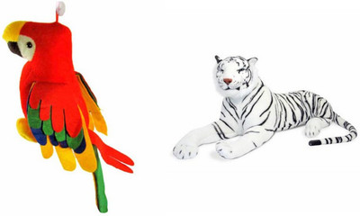 

Deals India Deals India Parrot (20 Cm) and White Tiger 32 cm (set of 2) - 32 cm(Multicolor)