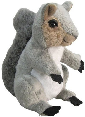 

Nic Nac Plush Squirrel 7" - 5 inch(Grey)