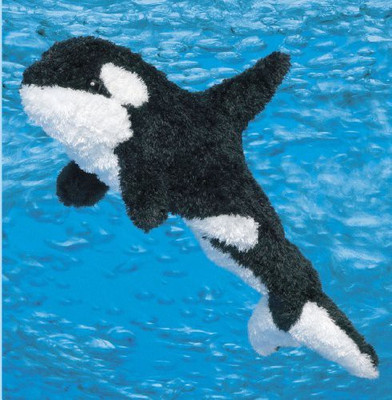 

Douglas Cuddle Toys Spout Kohair Orca Whale 13"(Black)