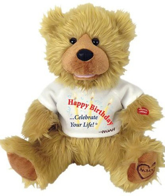 

Chantilly Lane 12" Noah Bear "Happy Birthday" - 6 inch(Brown)