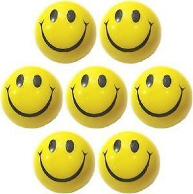 

Kosh Smiley Face Squeeze Stress Balls 3 inch (Pack Of 5) - 3 inch(Yellow)