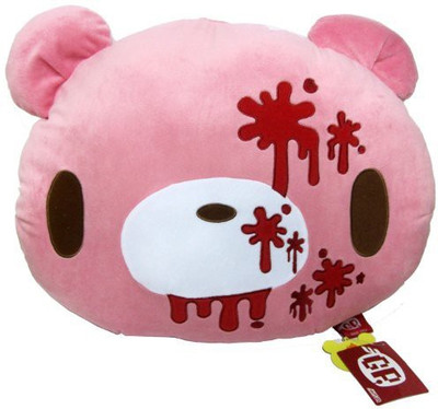 

Taito Gloomy Bear ~18" Cushion Pillow With Bloody Forehead(Pink)