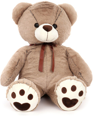 Starwalk Brown mixed bear plush with brown ribbon - 60 cm(Brown)