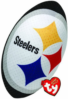 

TY Beanie Babies Nfl Rz Pittsburgh Steelers Football Plush(White)