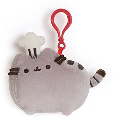 

Gund Pusheen Chef Hat Backpack Clip Animal - 11.41 inch(Grey)