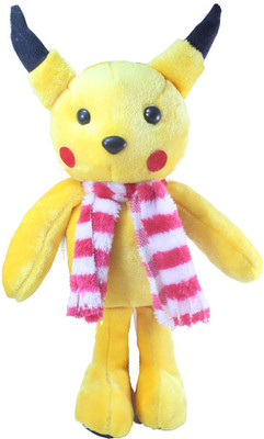 Tickles Pokemon With Muffler 36 cm Yellow Tickles Cartoon Characters Soft Toys