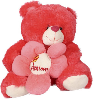 

ESHTYLE Sunflower Red Fur Teddy 40 Cm - 25 cm(Red)