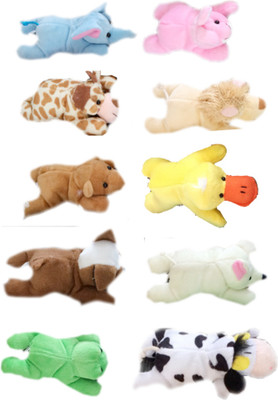 

Skylofts Awesome Animal Plush Fridge Magnet Puppets Gift for kids - 12 cm(Multicolor)