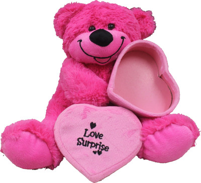 

Tipi Tipi Tap Cute Teddy With Love Surprise Heart Box - 32 cm(Multicolor)