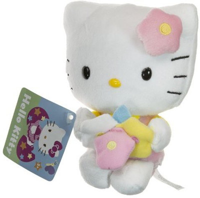 

Hello Kitty Pink Outfit W/ Bouquet ~55" Flower Miniplush Series - 10 inch(White)