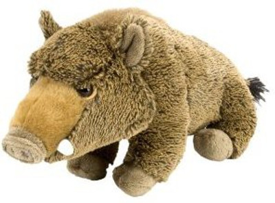 

Wild Republic Cuddlekin Wild Boar 12" Plush - 9 inch(Brown)