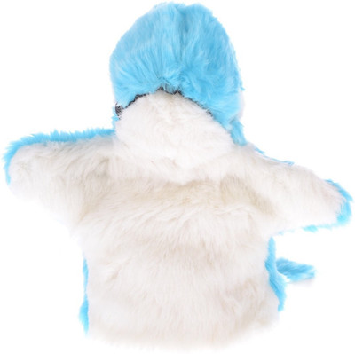Twisha Hand Puppets Whale - 10 inch(White, Blue), Blue;white