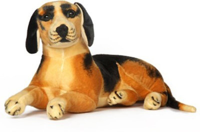 

Creative Kids Sitting Stuffed Brown & Black Dog,Medium - 47 cm(Brown, Black), Black;brown