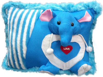 Tickles Elephant Cushion 13 inch Blue Tickles Soft Toys