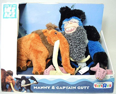 

TPF Toys Ice Age Continental Drift Movie Plush 2Pack Manny Captain(Orange)
