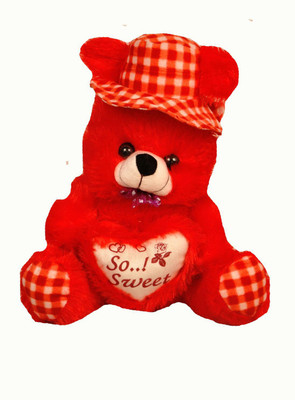 

Riya Enterprises Soft Bear - 40 cm(Red)
