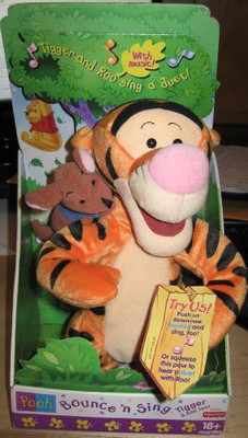 

Mattel Bounce 'N Sing Tigger And Roo - 7 inch(Orange)