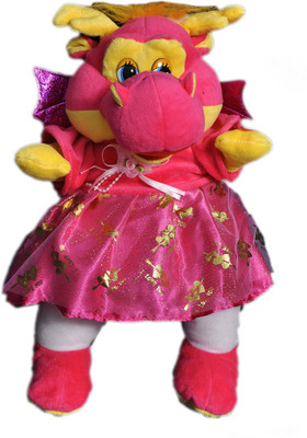 VRV Multicolour Soft and Cute Baby Dragon toy - 30 cm(Multicolour)