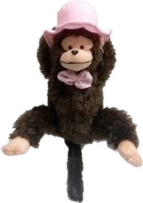 

Atorakushon Cap Monkey Soft Teddy Bear Love Valentine Couple Birthday Gift - 35 cm(Multi)