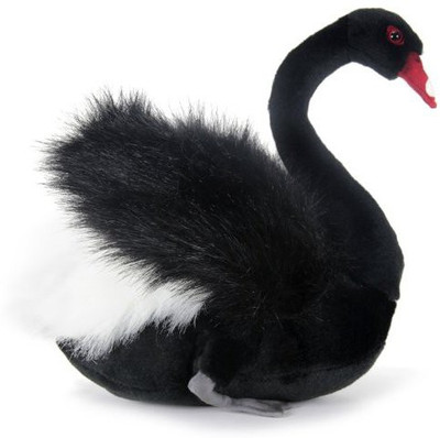 

Hansa Black Swan Animal - 8 inch(Black)