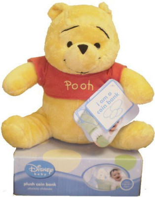 Disney Winnie The Pooh Plush Coin Bank - 12 inch(Yellow)