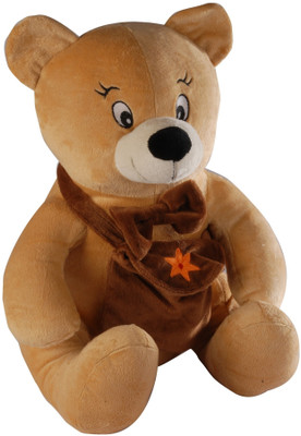 

Soft Buddies Naughty Bear with Bag - 15 inch(Brown)