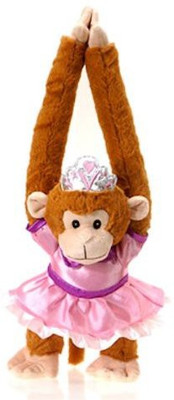 

Fiesta Toys 20" Fireman Monkey Business Hanging Plush Animal - 10 inch(Brown)