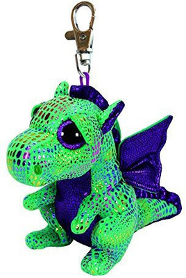 

ty Beanie Boos Cinder The Green Dragon Clip 3" Keychain - 12 inch(Green)