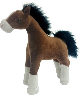 

Soft Buddies Standing Horse - 11 inch(Brown)