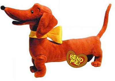 

YOTTOY Pretzel 14" Bendable Soft Animal Plush(Orange)