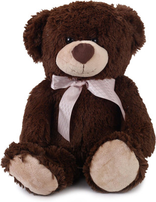 

Starwalk Teddy Bear Plush Dark Brown Color with Pink Bow - 15.5 inch(Brown)