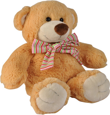 

Soft Buddies Bow Bear - 12 inch(Brown)