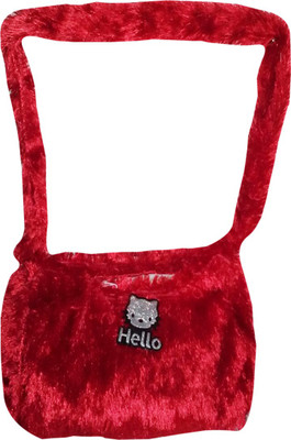 

Riya Enterprises Plush One Sided Purse - 28 cm(Red)