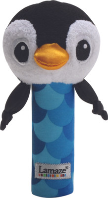 

Lamaze Contrast Bend & Squeak Penguin Toy - 65 inch(Black, Blue)