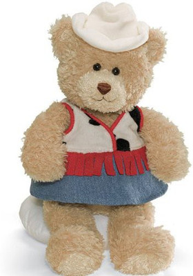 Gund Career And Lifestyle Bear Cowgirl(Brown)