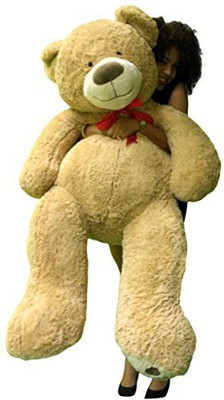 

Big plush Huge Soft Teddy Bear 5 Feet Tall Beige Color With Bigfoot - 13.77 inch(Brown)