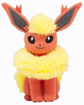 

Pokemon Pokmon Center Original Plush Doll Sitting Trick Pose Flareon(Orange)
