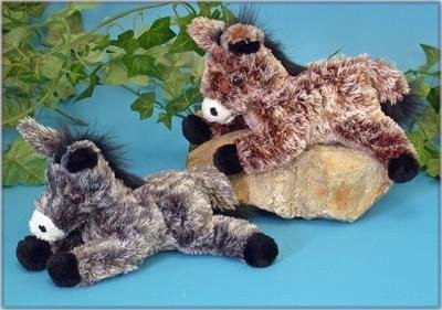 

Wishpets 8" Floppy Burro Plush (Assortment Of 2) - 9.05 inch(Brown)