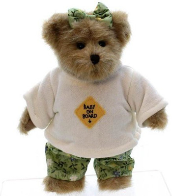 

Boyds Bears "Ima Late" Ba On Board Bear - 6 inch(Brown)