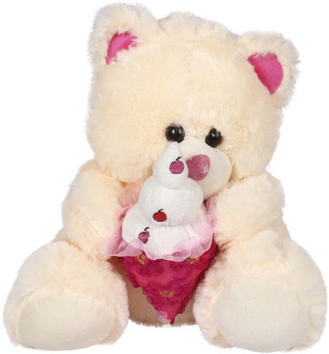 

ESHTYLE Fur Icy Teddy Bear Cream 40 Cm - 25 cm(Beige)