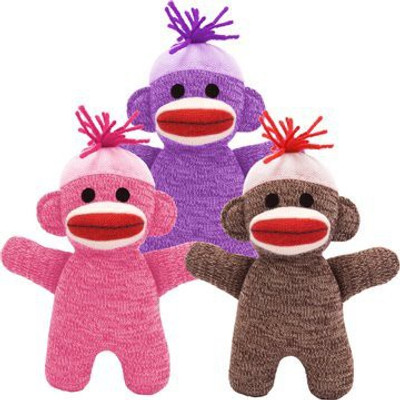 

Schylling Ba Sock Monkey (Color May Vary) - 15 inch(Pink)